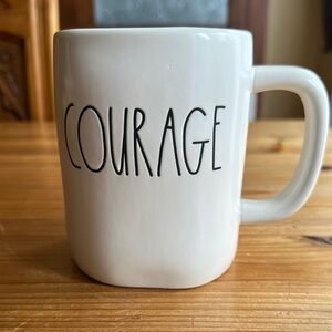 Rae Dunn White Courage Mug